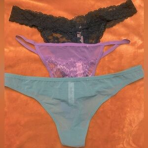 3-Set Women’s Thong Panties